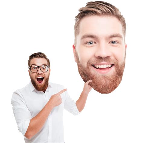 big face cardboard cutouts.
